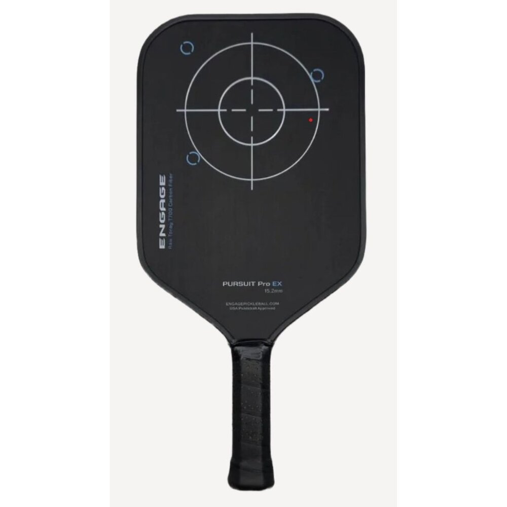 Engage Pursuit Pro EX 15.2mm Pickleball Paddle Raw Carbon‎ Fiber Fierce Blue NEW